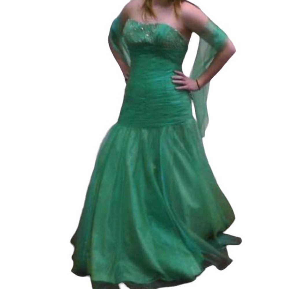 Strapless Prom Dress Fit and Flare Formal Dress